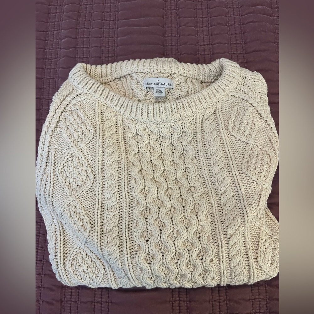 LL Bean Signature Fisherman Sweater